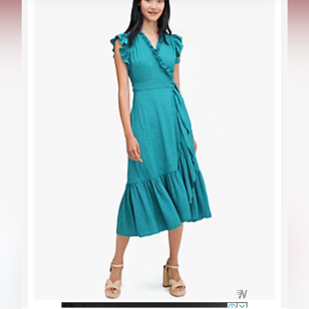 Kate Spade polka dot wrap dress